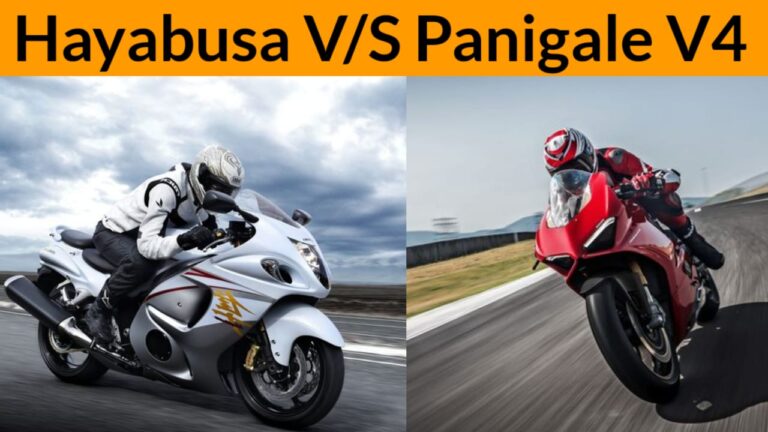 SUZUKI HAYABUSA V/S DUCATI PANIGALE V4 BIKE COMPARISON, Which one is Powerfull